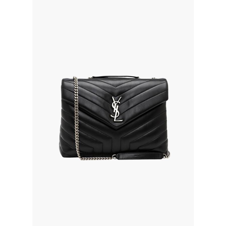 Loulou Medium Bag in Black Leather