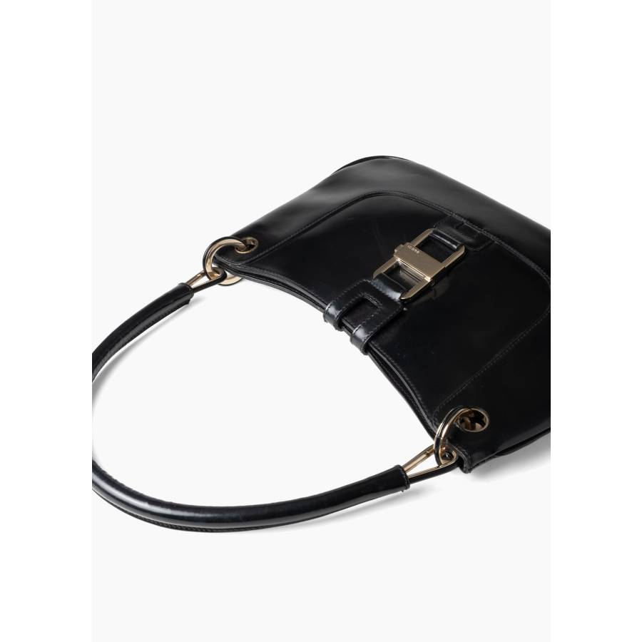 Sac à main en cuir noir