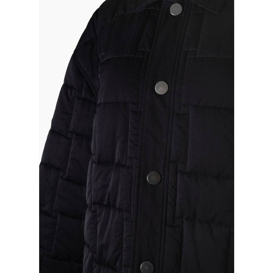 Schwarze Steppjacke