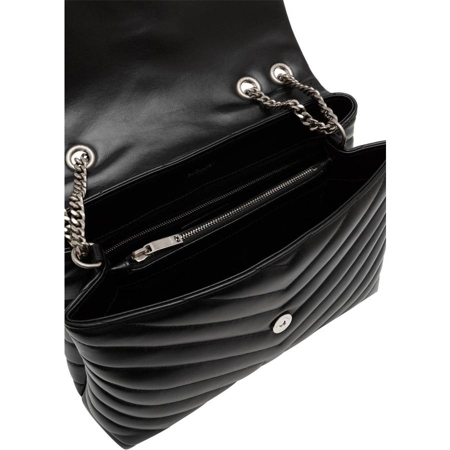 Loulou Medium Bag in Black Leather