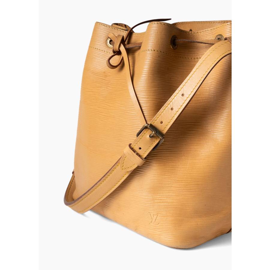 Sac à main Noé en cuir beige