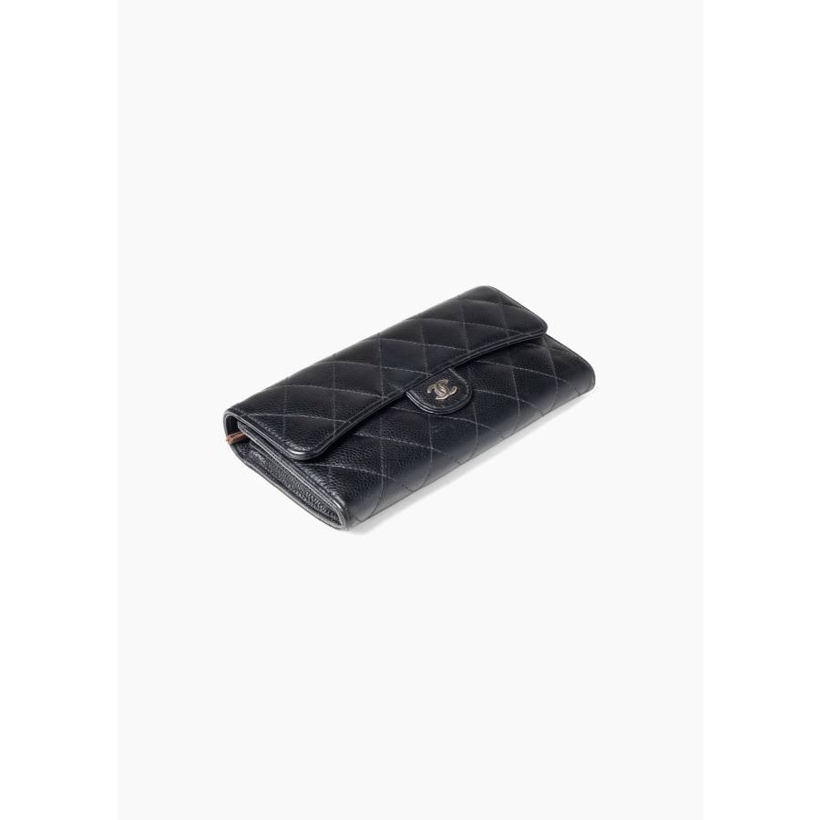 Black CC flap wallet