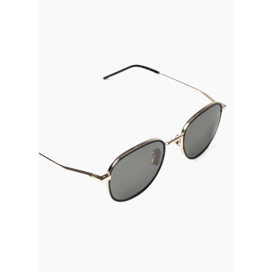 Lunettes de soleil ovales gris foncé