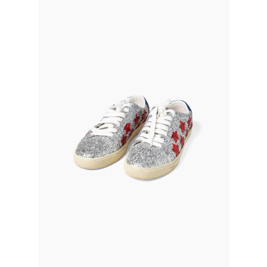 Classic glitter court sneakers