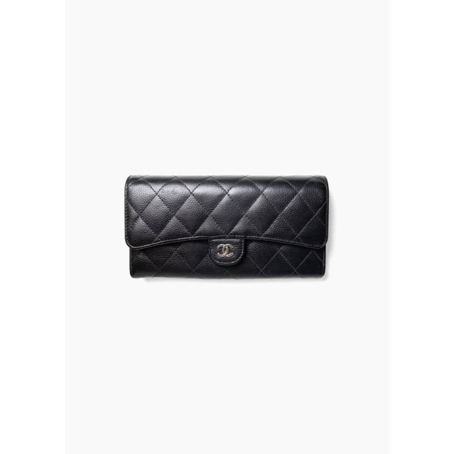 Black CC flap wallet