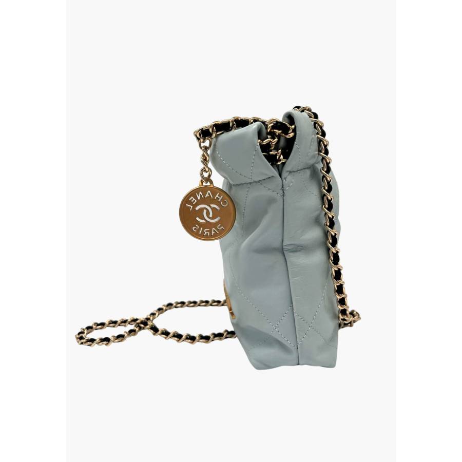 Chanel 22 Mini Bag in Sky Blue