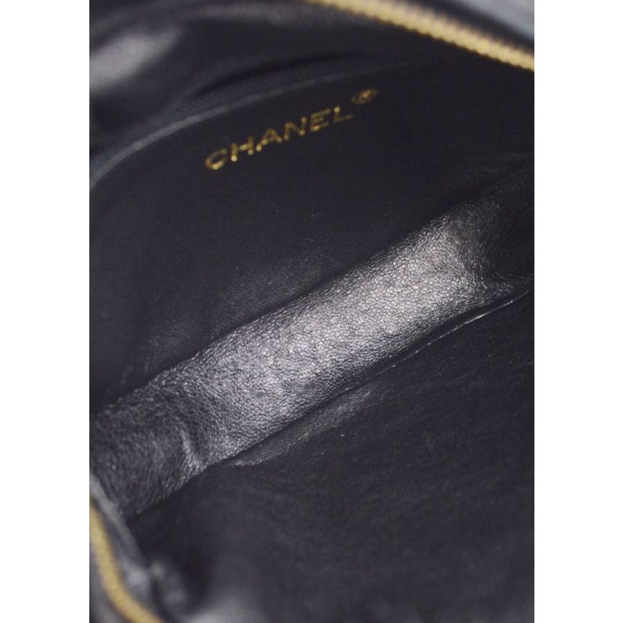 Vintage CC Mark Round bag in black suede