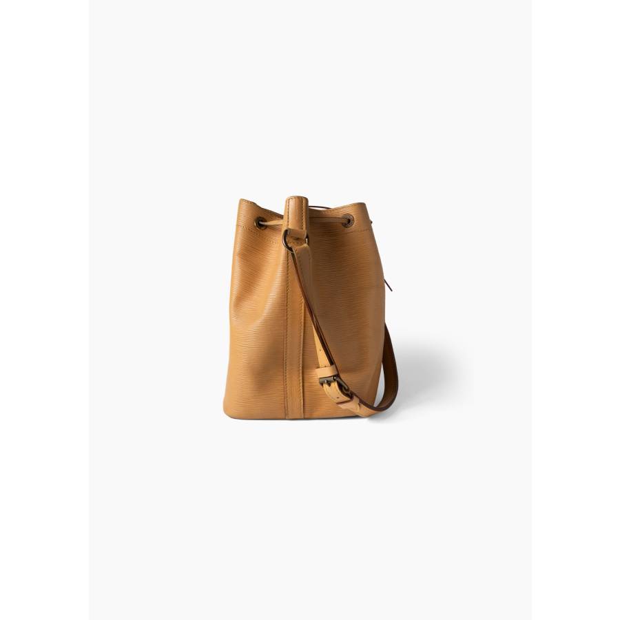 Sac à main Noé en cuir beige
