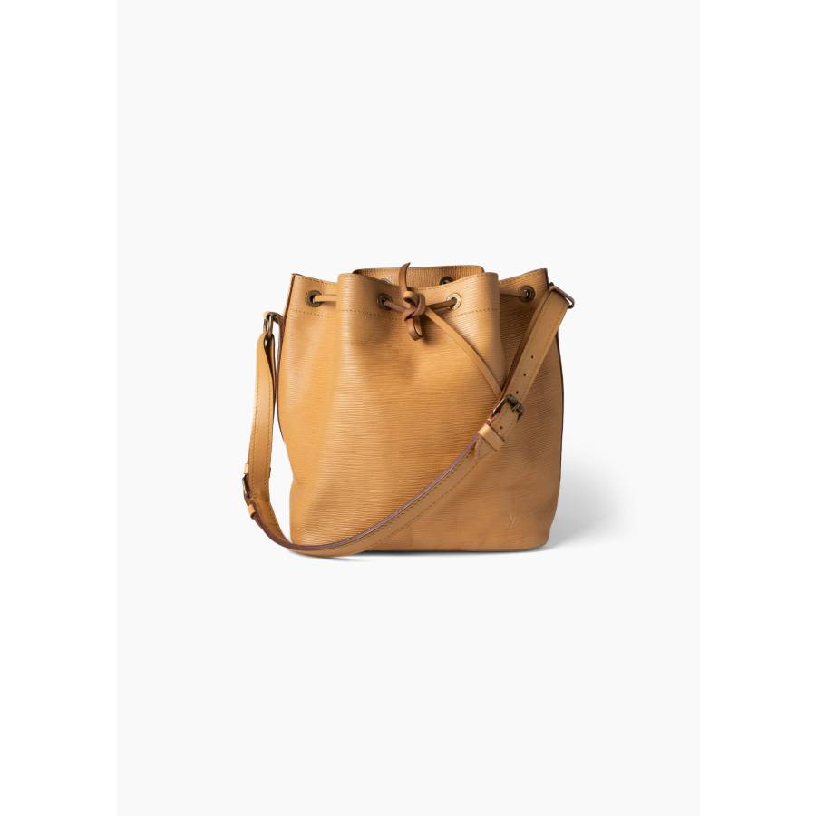 Sac à main Noé en cuir beige