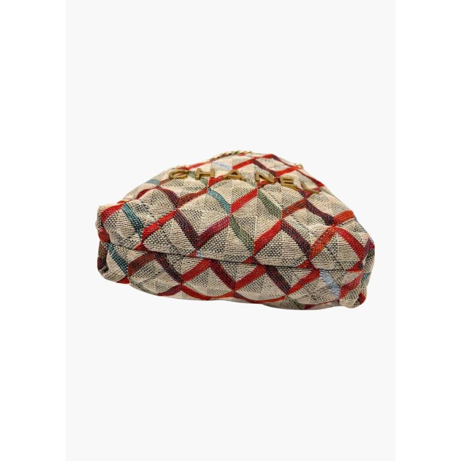 Mini Chanel 22 coloré en toile texturée