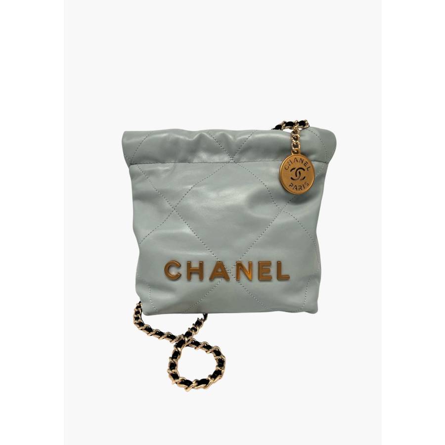 Chanel 22 Mini Bag in Sky Blue