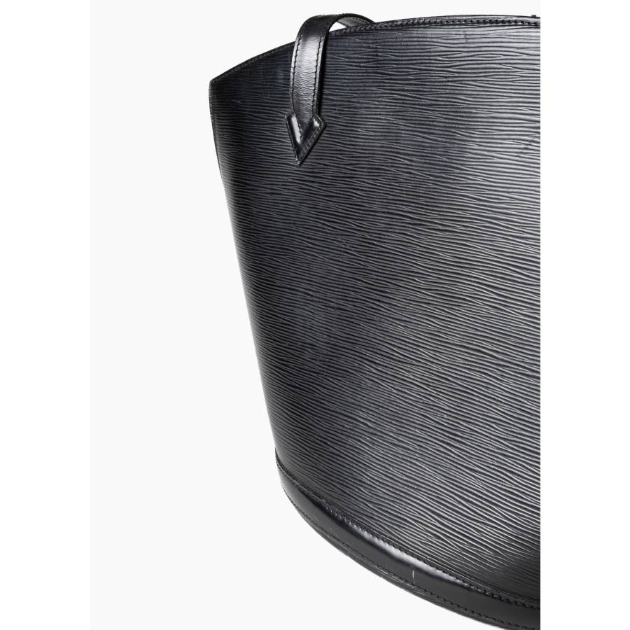 Sac en cuir épi noir