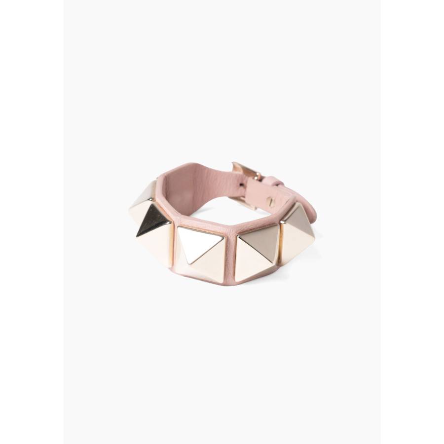 Rockstud leather bracelet