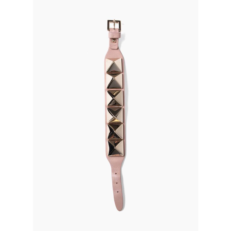 Rockstud leather bracelet