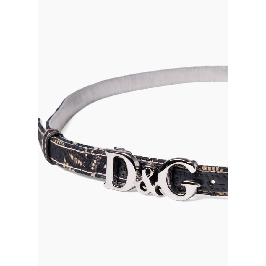 Schmaler Gürtel mit „D&G“-Schnalle