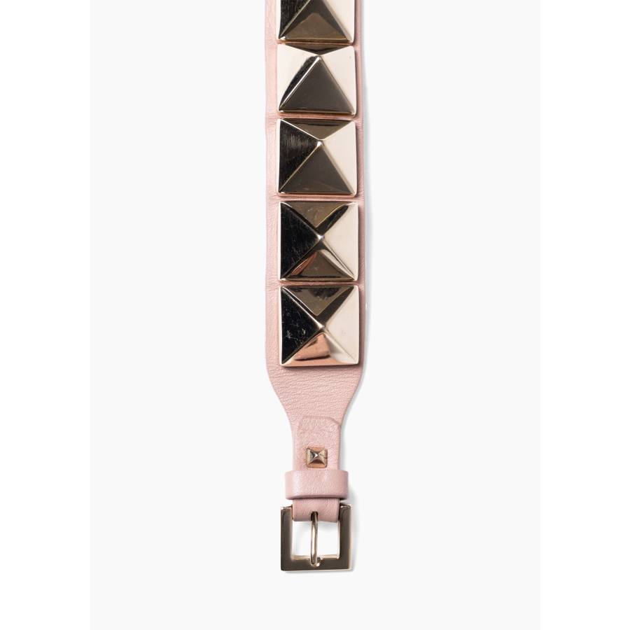 Rockstud leather bracelet