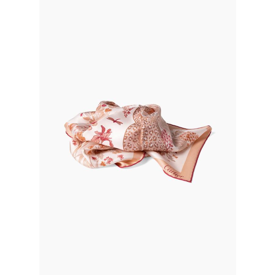 Blooming Panthère 90 Scarf