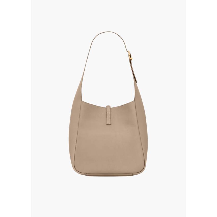 Le 5 A 7 Soft bag in small beige grained leather